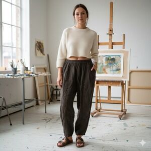 Women's Wide Leg Pants - Black